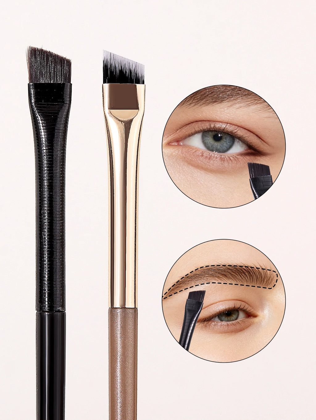 Ultra Thin Blade Eyeliner & Eyebrow Brush Set – 6 Pcs Makeup Brush Set Nixie