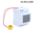 D52-2066 DIN Rail Energy Meter 100A – 6-in-1 kWh Power Monitor DIN Rail Energy Meter Nixie AC 40V to 300V
