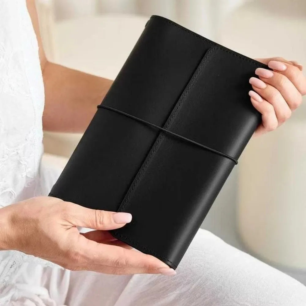 A5 Refillable Loose Leaf Notebook Cover | PU Leather Journal Leather Notebook Cover Nixie