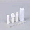 5-Piece Whipped Cream Piping Tips Set – Cake Decorating Nozzles Cake Decorating Tips Nixie white