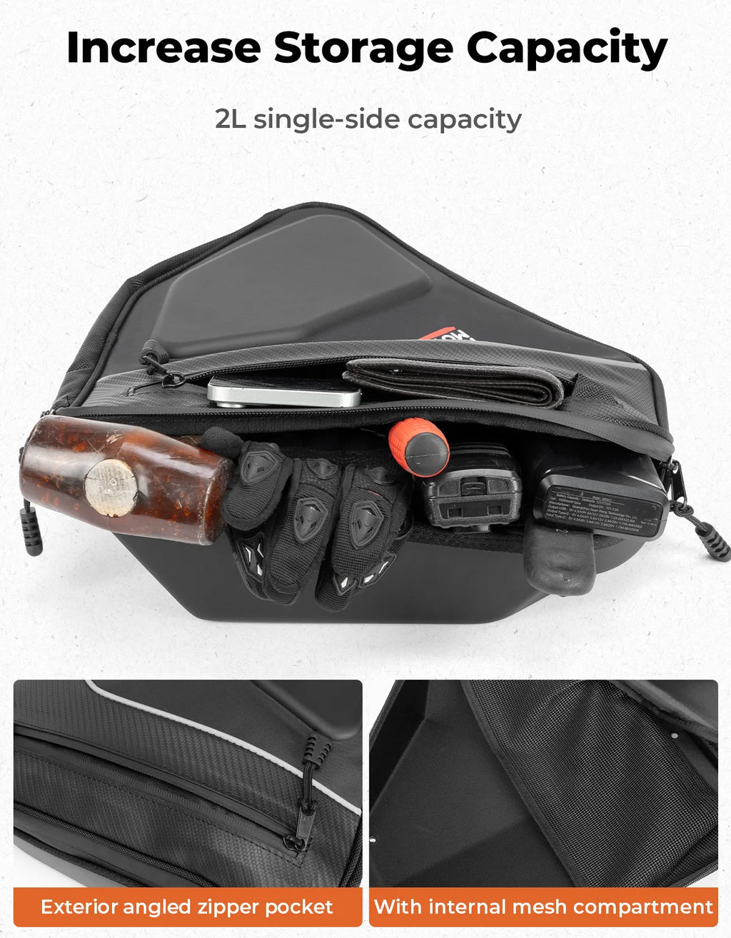 KEMITOUR EVA Door Bags for Can-Am Maverick Sport 2017-2025 UTV Door Storage Bag Nixie