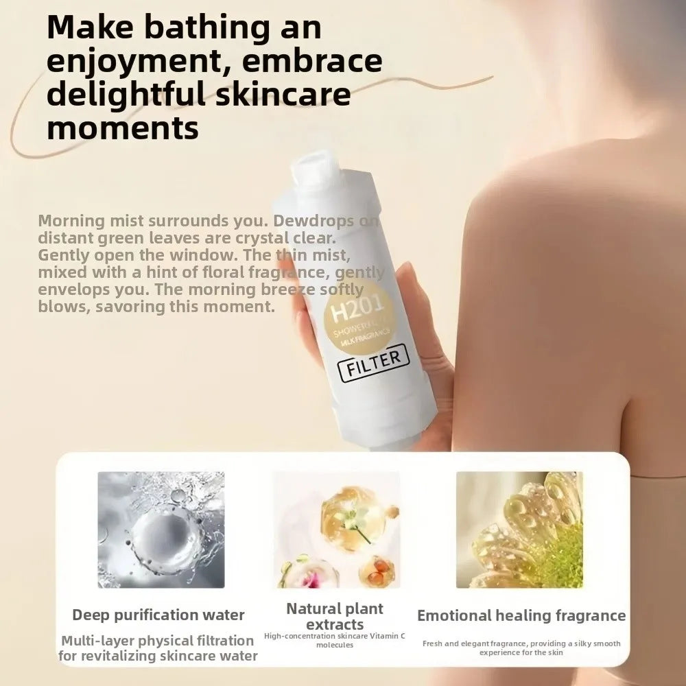 Vitamin C Lavender Shower Head Filter – Spa Grade Purifier Shower Head Filter Nixie