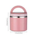 630ml Stainless Steel Insulated Lunch Box & Thermos Food Jar Insulated Food Jar Nixie pink 630ml