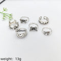 Retro Ethnic Heart Butterfly Ring – Minimalist Fashion Jewelry Fashion Ring Nixie XL0805