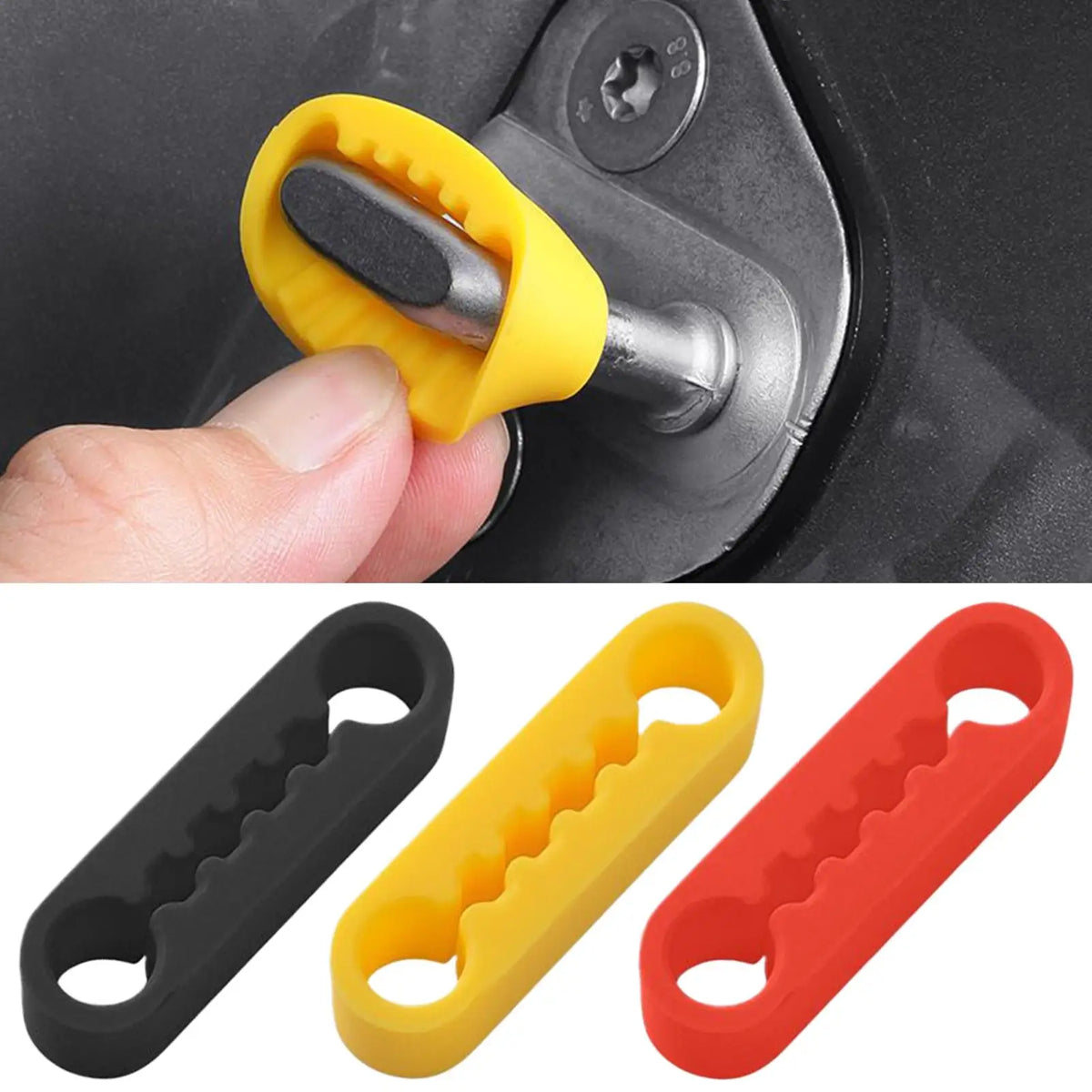 4-Pack Silicone Car Door Damper Cushion Pads – Easy Install Car Door Damper Nixie