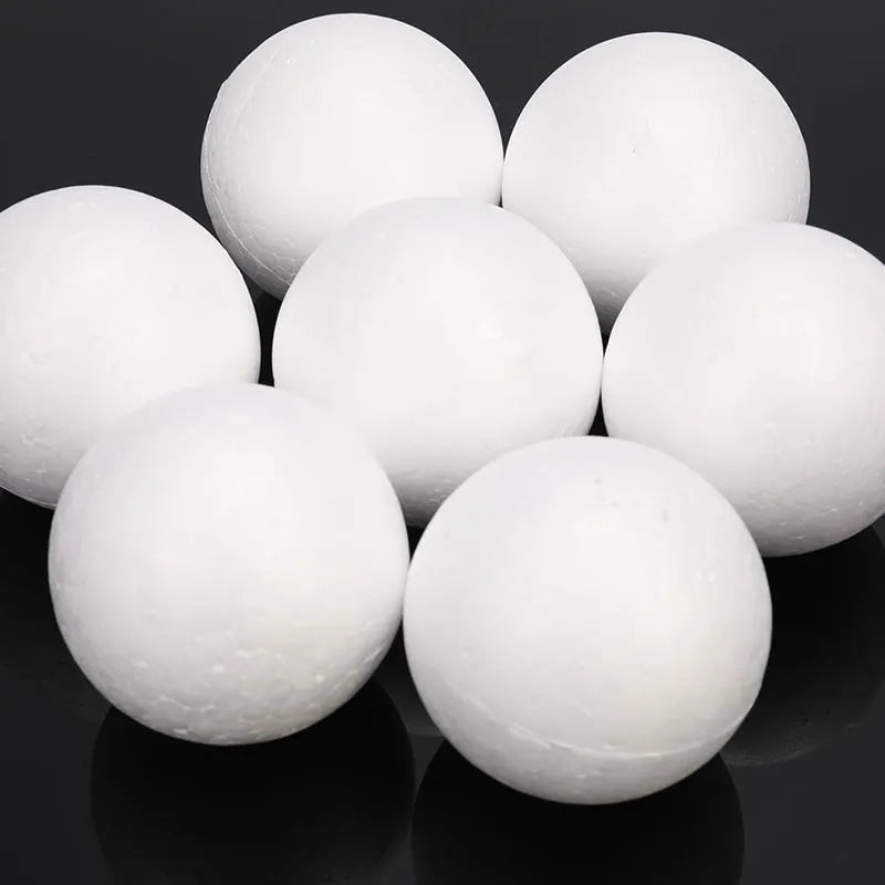 10Pcs 70mm White Polystyrene Foam Balls – DIY Craft & Decor Craft Foam Balls Nixie