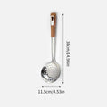Stainless Steel Colander Skimmer Spoon Long Handle Kitchen Scoop Kitchen Strainer Spoon Nixie S