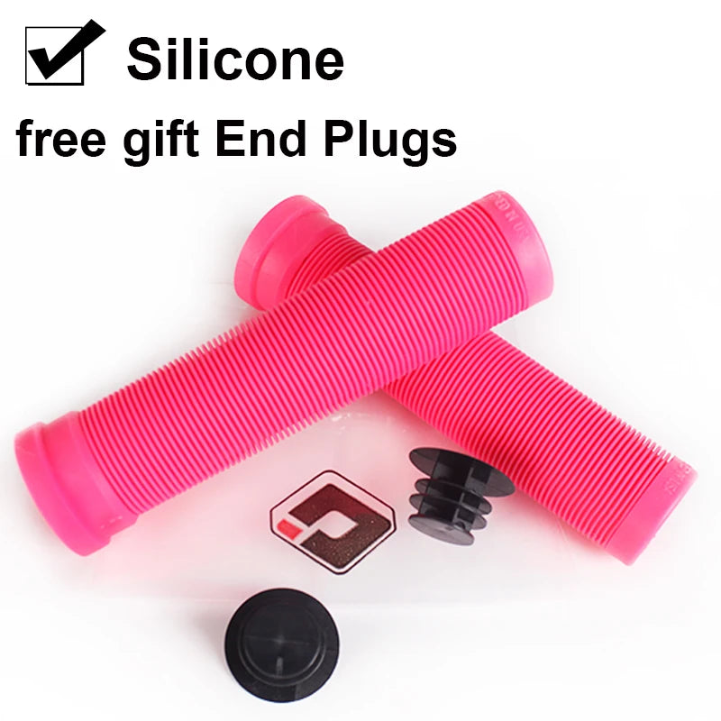 ODI 22mm Silicone MTB Bike Grips – Anti-Slip Handlebar Cover Bike Handlebar Grips Nixie pink