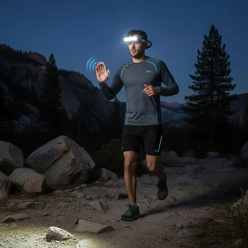 Ear Hook LED Headlamp with Motion Sensor – Lightweight 23g