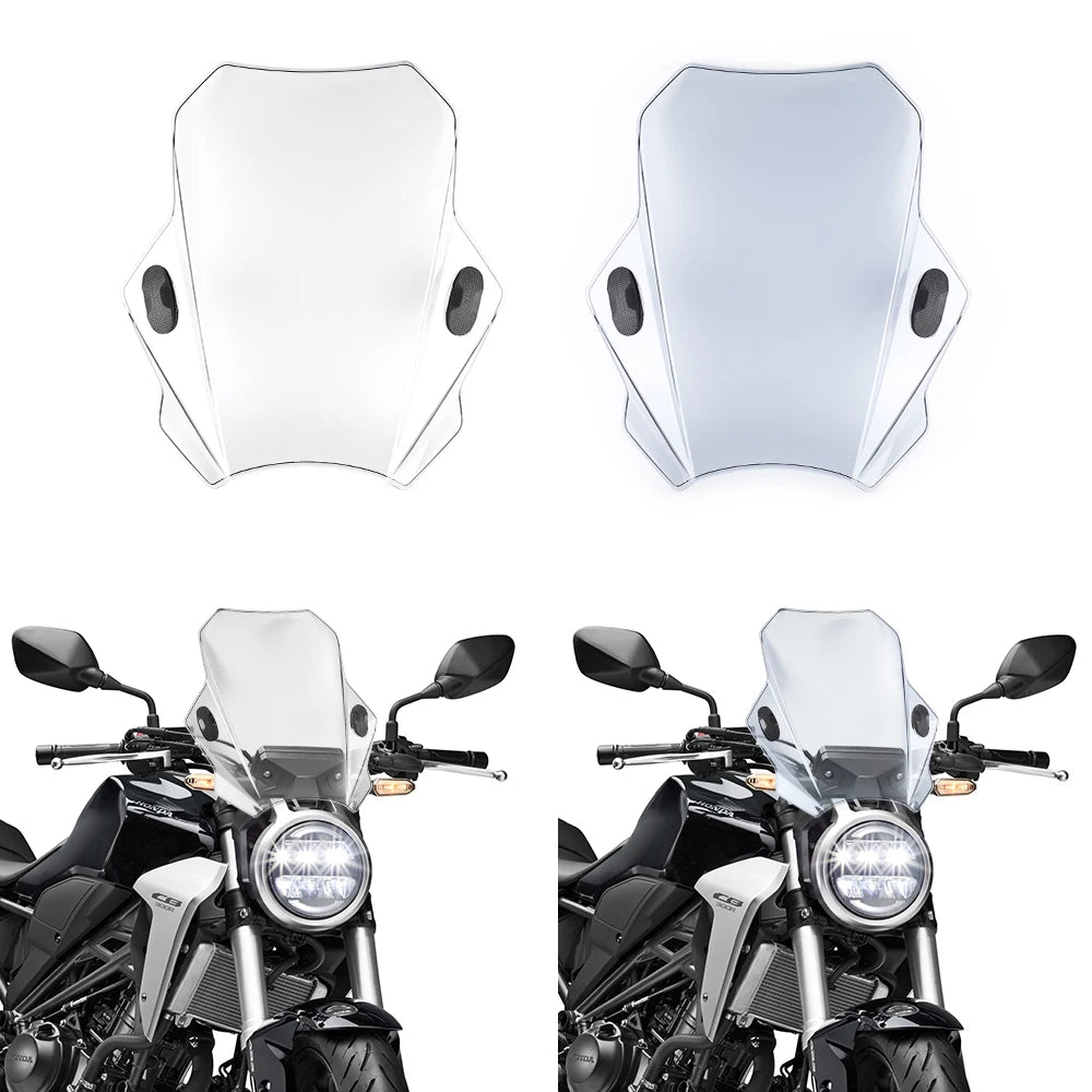 Universal Motorcycle Windscreen 22mm–28mm Handlebar Mount Motorcycle Windscreen Nixie