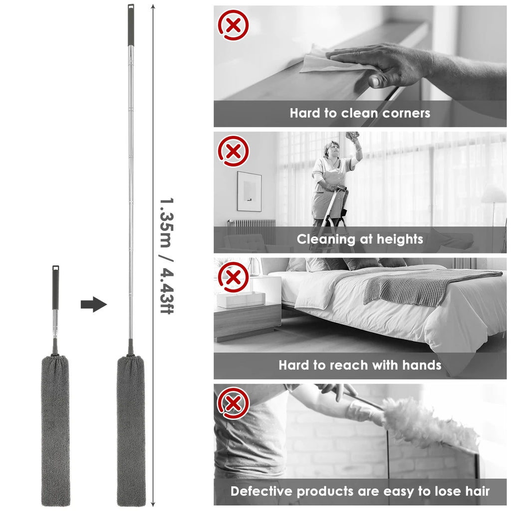 Retractable Microfiber Gap Duster – Flexible Extendable Brush