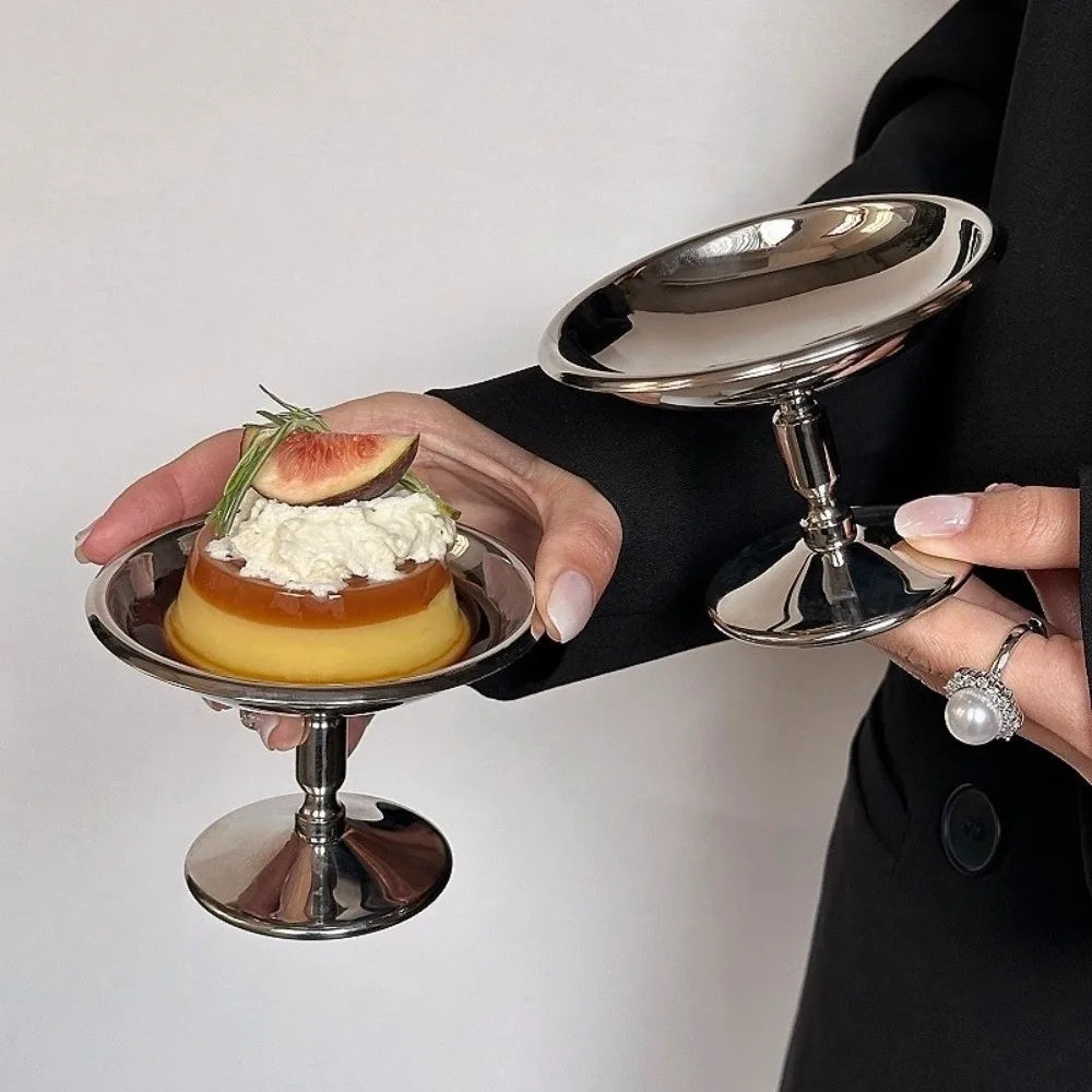 304 Stainless Steel Petal Dessert Goblet – Retro Ice Cream Cup