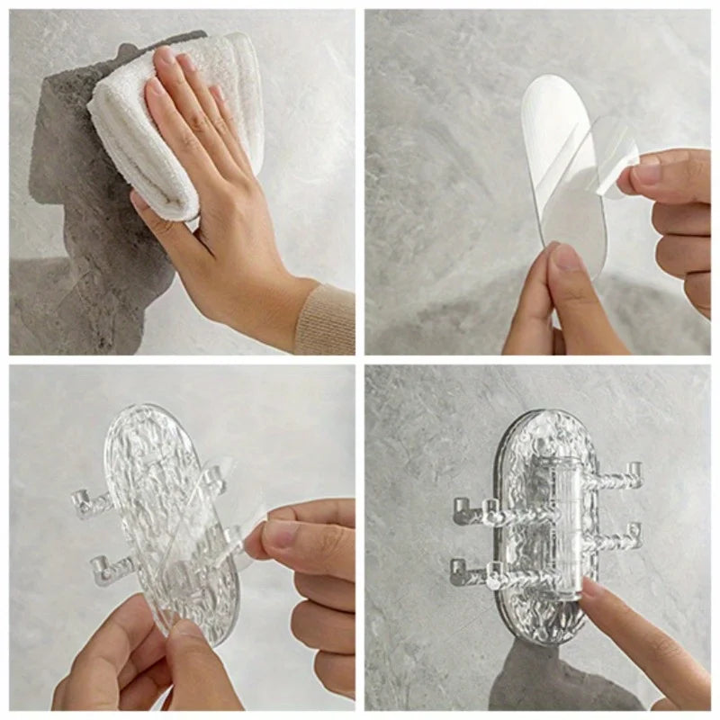 Rotating Zinc Alloy Adhesive Hook – Waterproof Towel & Robe Hanger Adhesive Wall Hook Nixie