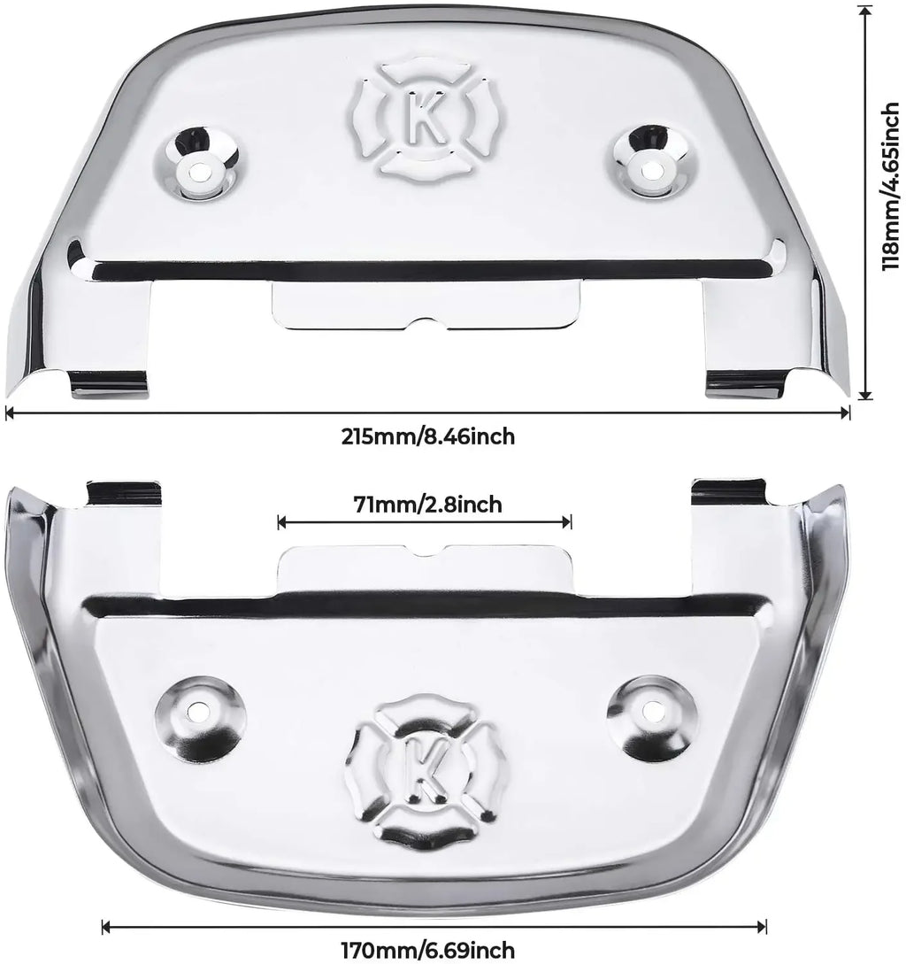 Chrome D-Shaped Passenger Floorboard Covers – Harley Touring Softail Motorcycle Floorboard Covers Nixie
