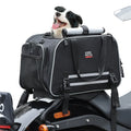 KEMITOUR Motorcycle Pet Carrier Bag 20lbs – Dog & Cat Travel Motorcycle Pet Carrier Nixie Black
