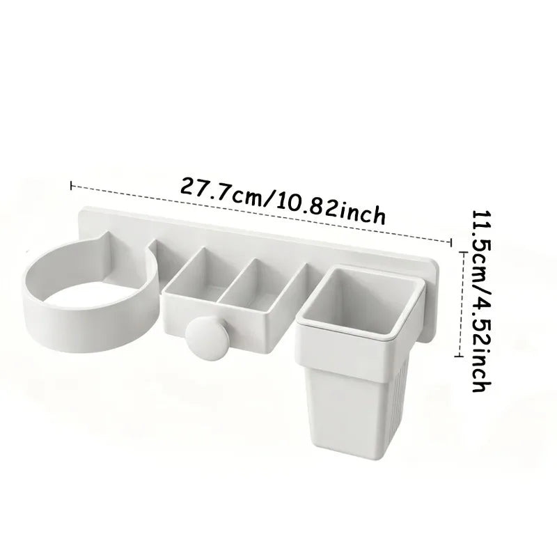 Wall Mount Hair Dryer Holder & Styling Tools Organizer Rack Hair Tool Organizer Nixie