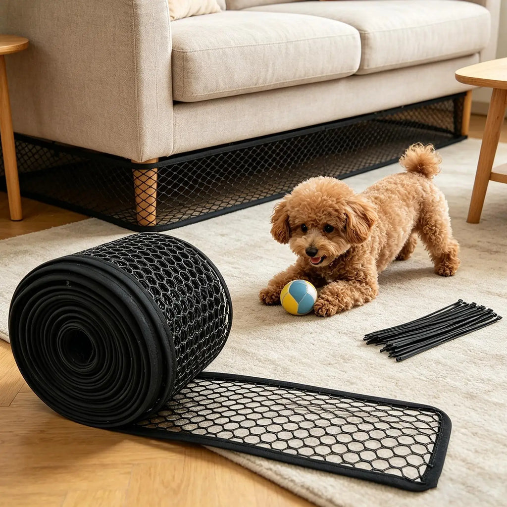 Cuttable Under Sofa & Bed Blocker – Pet & Toy Barrier