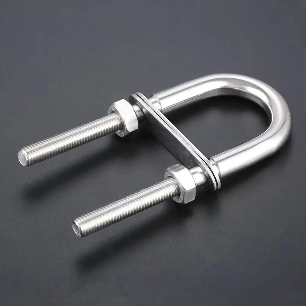 304 Stainless Steel Marine U-Bolt Boat Hardware M5–M12 with Nut Marine U-Bolt Nixie