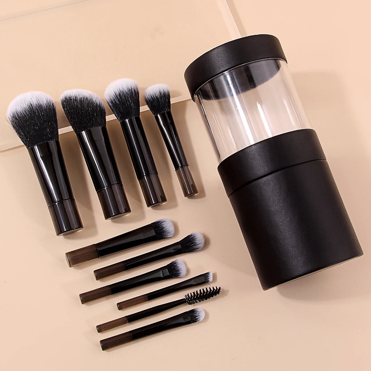 10-Piece Mini Makeup Brush Set with Travel Bag | Nixie Makeup Brush Set Nixie Default Title