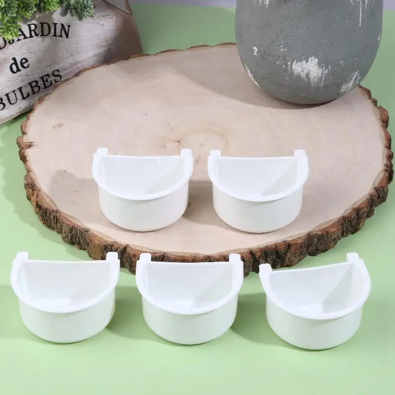5-Pack Bird Feeding Dishes for Budgies, Parrots & Lovebirds