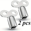 2-Pack Zinc Alloy Radiator Bleed Keys – Universal Vent Valve Radiator Bleed Key Nixie 2PCS