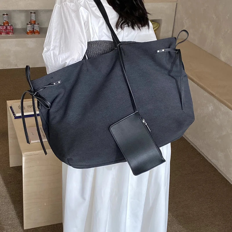 Large Capacity Oxford Shoulder Bag – Lightweight Women's Tote