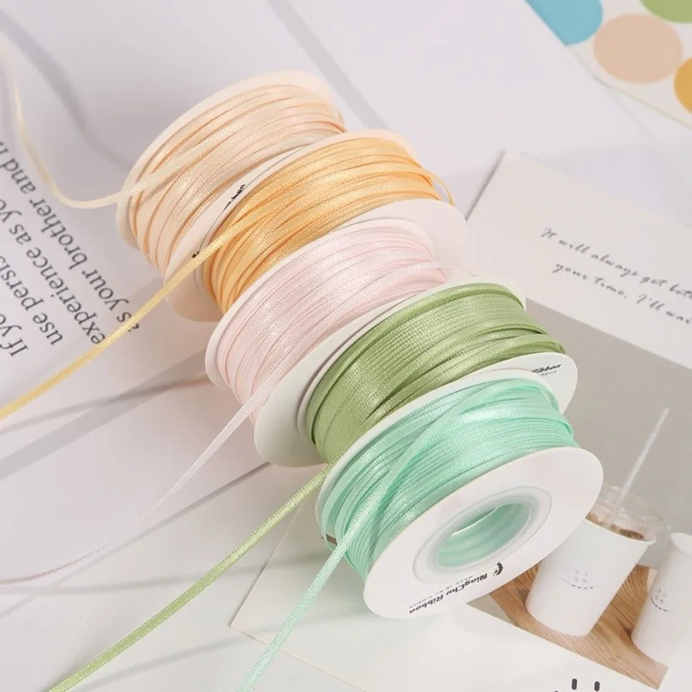 2mm Double-Sided Satin Ribbon Glossy DIY Craft Gift Wrap 45m Craft Satin Ribbon Nixie
