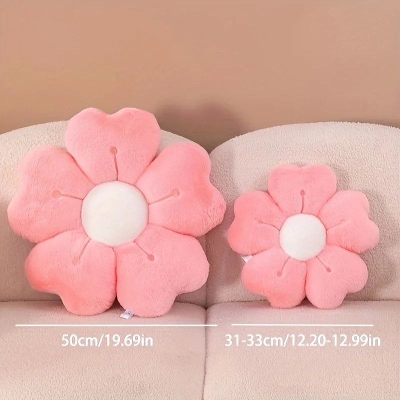 Soft Plush Chrysanthemum Round Decorative Cushion Pillow Decorative Cushion Nixie