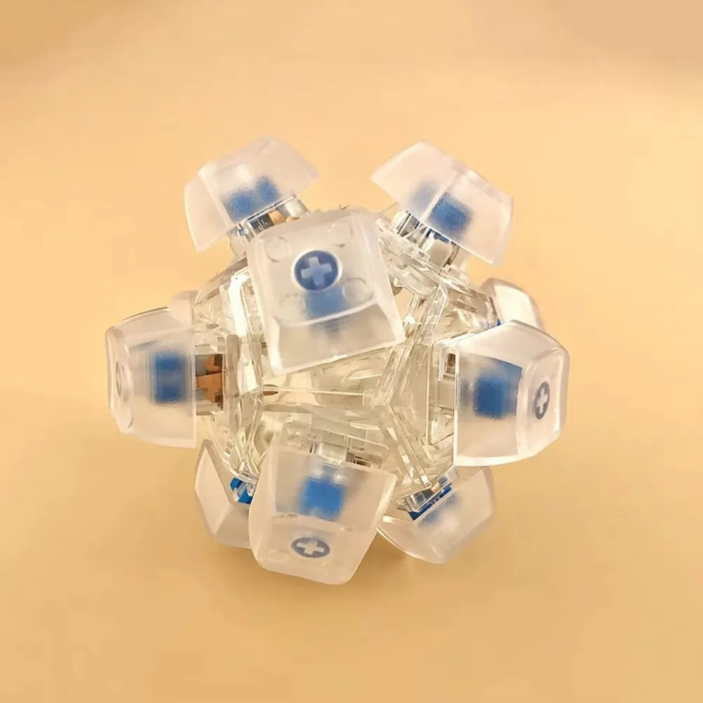 12-Key Magic Ball Fidget Keychain Clicker Toy for Adults Fidget Keychain Toy Nixie