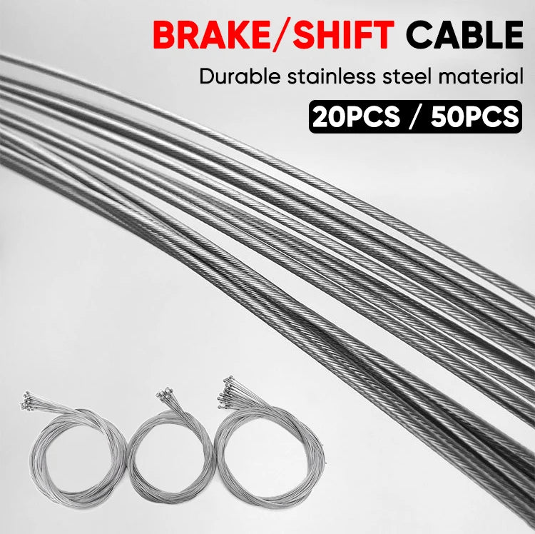 Stainless Steel Bike Brake Shift Cable MTB Road Bicycle Inner Wire Bike Shift Cable Nixie