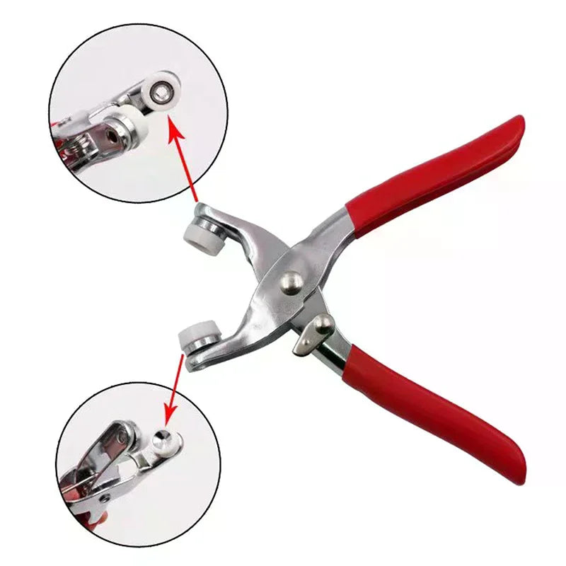 Metal Snap Fastener Kit with Pliers Press Tool for Sewing Snap Fastener Kit Nixie