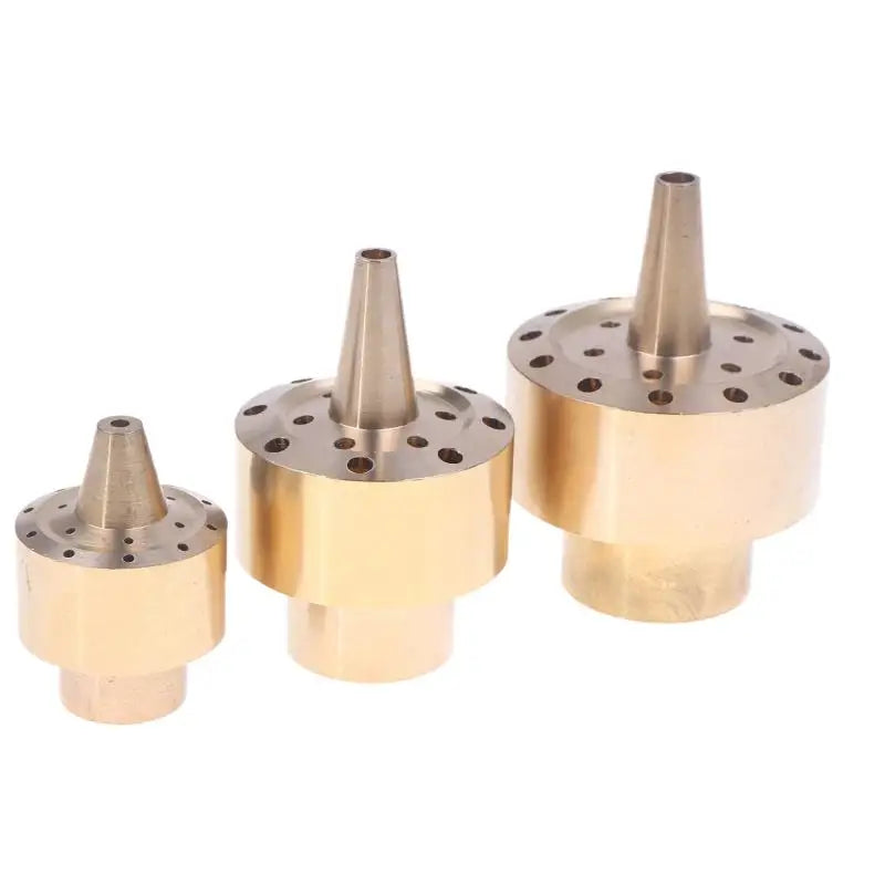 Brass Fountain Nozzle 1/4" 1/2" 3/4" Column Spray Head for Ponds Fountain Spray Nozzle Nixie