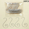 20Pcs Metal S Hooks Christmas Ornament Hangers | Xmas Tree