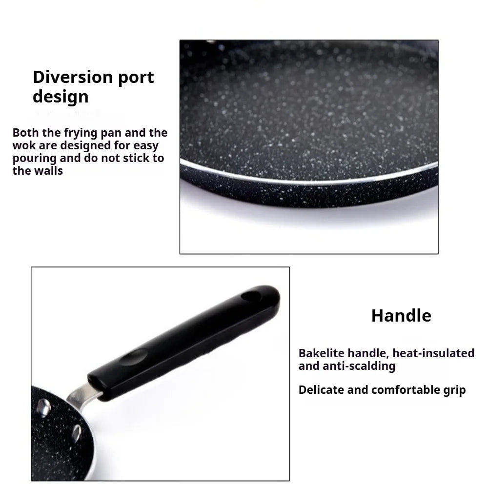 Nonstick Crepe Pan – Pancake, Omelette & Pizza Skillet Nonstick Crepe Pan Nixie