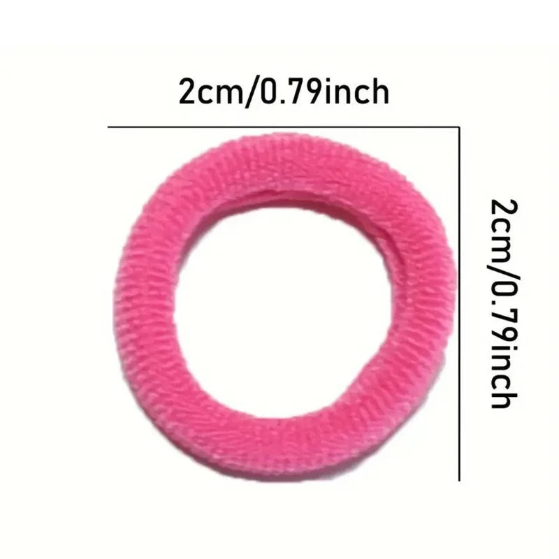 100PCS Colorful Nylon Elastic Hair Bands for Women & Girls Elastic Hair Bands Nixie