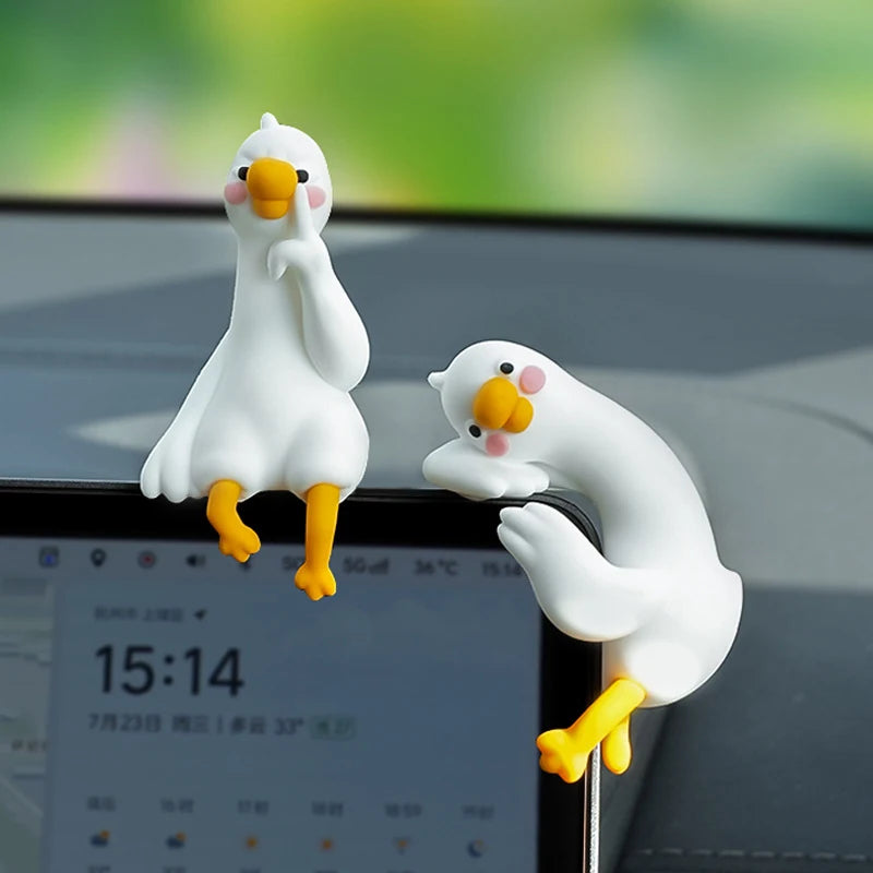 3D Resin Duck Ornament – Desk, Dashboard & Monitor Decor Resin Desk Ornament Nixie
