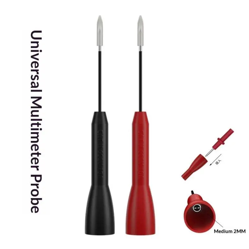 2mm Insulated Multimeter Test Needle Extension Cover | Non-Destructive