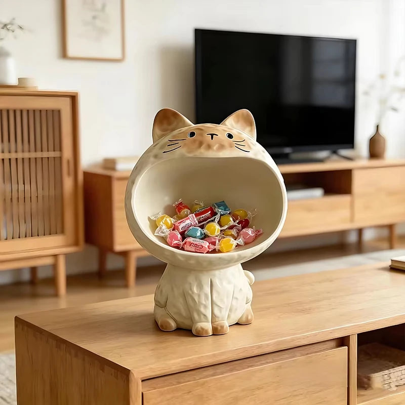 Cute Cat Desktop Storage Box – Kawaii Desk Organizer Desktop Storage Organizer Nixie