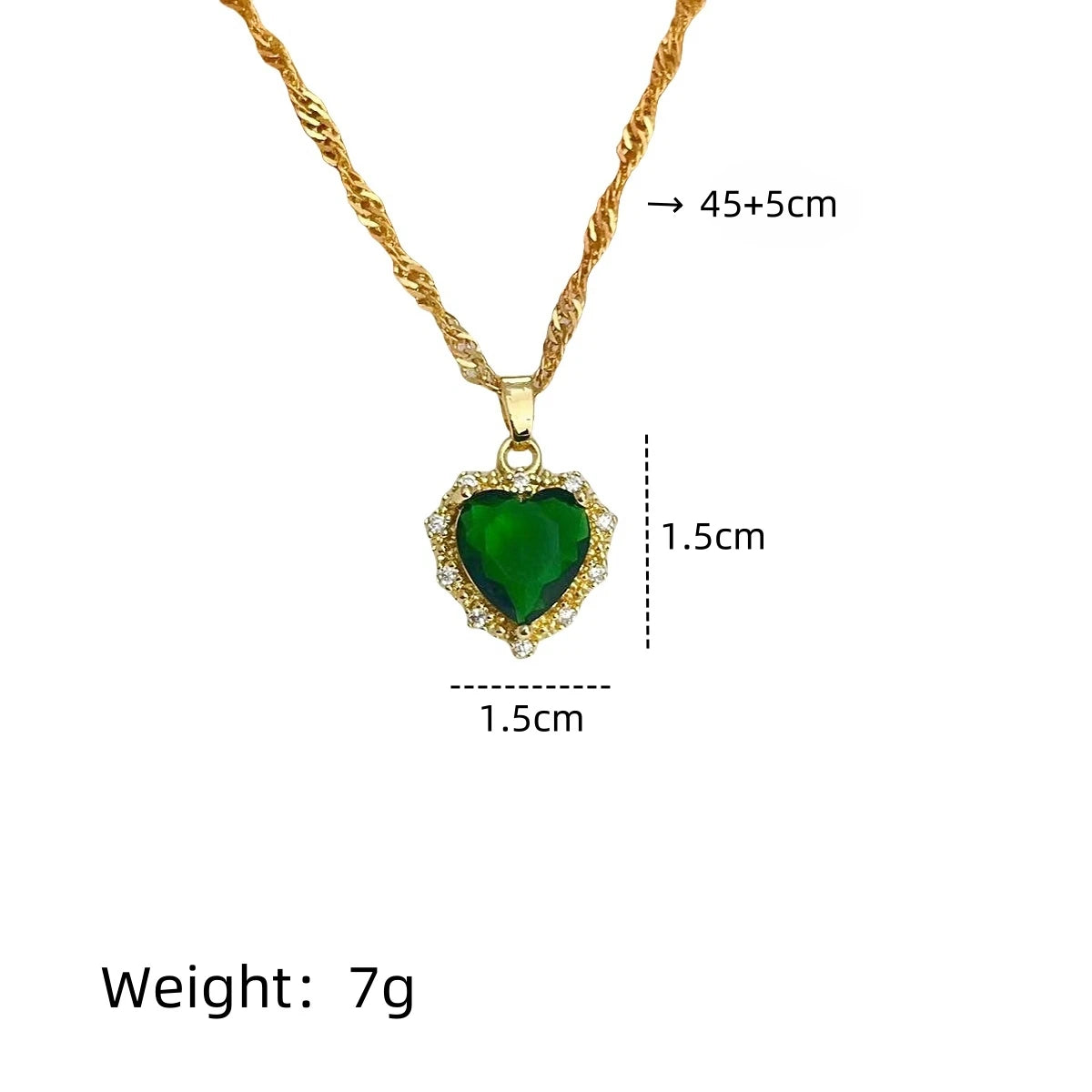Women's Gold Love Heart Collarbone Chain Necklace Chain Necklace Nixie