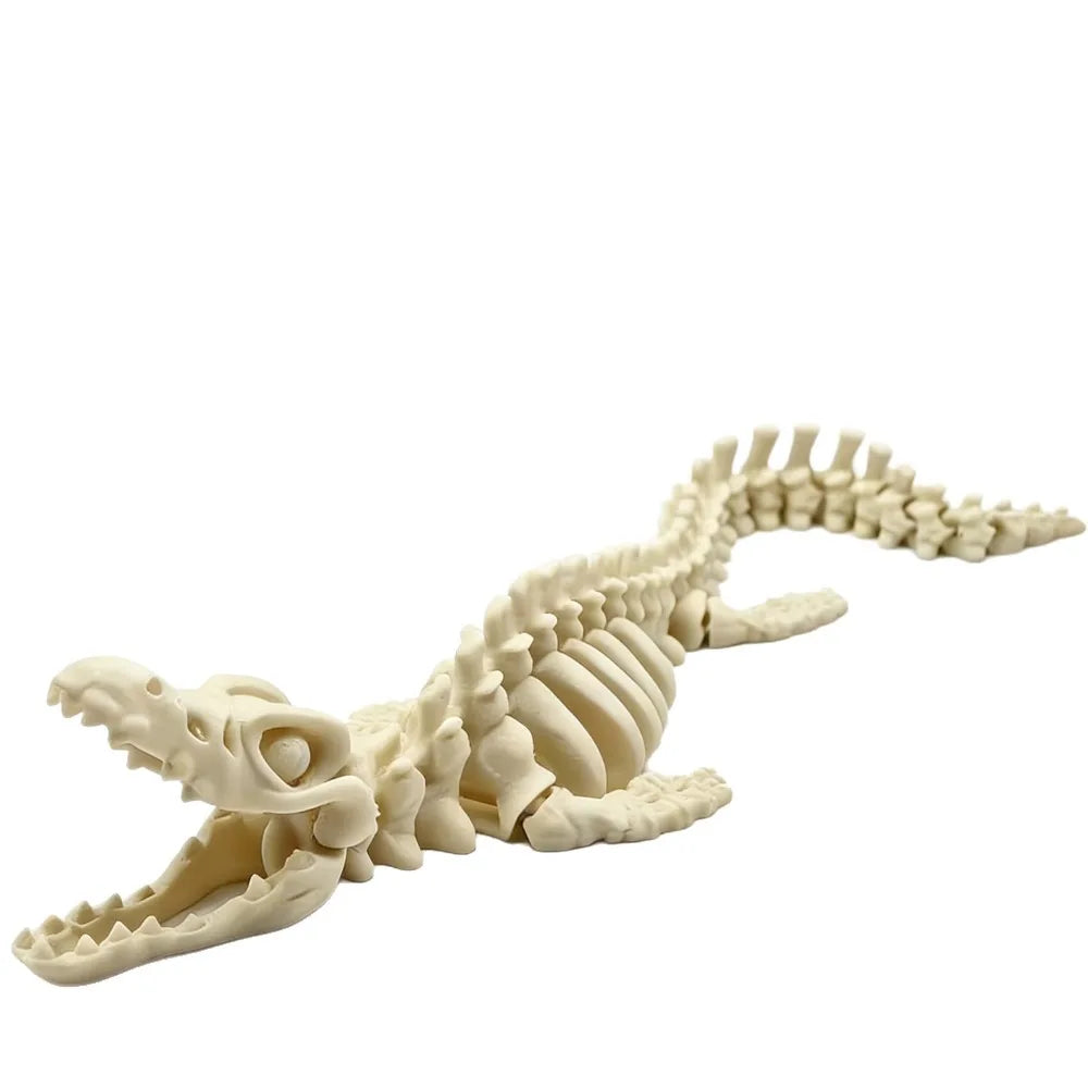 3D Printed Mosasaurus Skeleton Model – Movable Joints 20–28cm