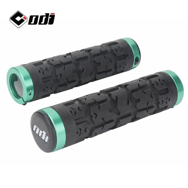 ODI MTB Lock-On Bike Grips – Ergonomic Non-Slip Handlebar MTB Handlebar Grips Nixie ODI green ring GRIP