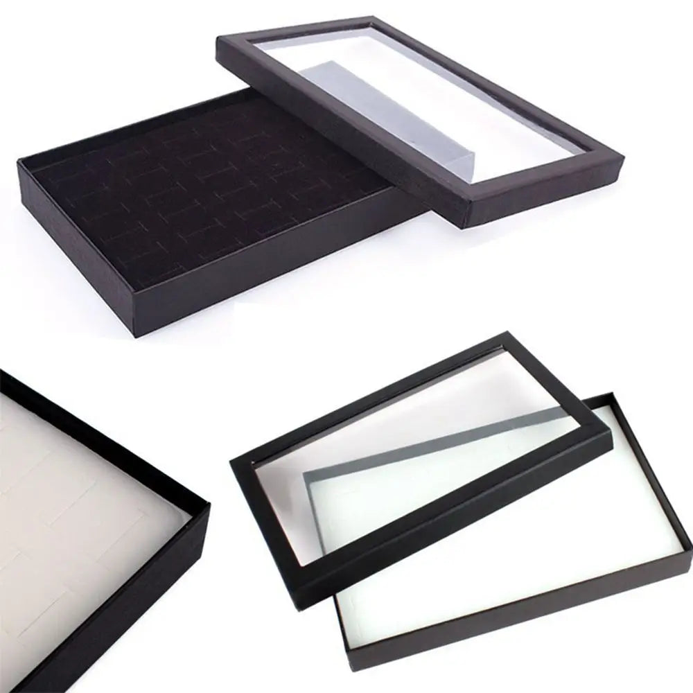 36-Slot Jewelry Organizer Box – Ring & Ear Stud Display Case Jewelry Storage Case Nixie