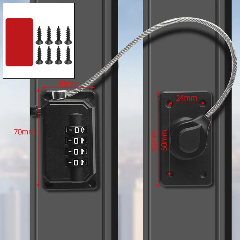 No-Drill Anti-Pinch Child Safety Lock for Windows & Cabinets