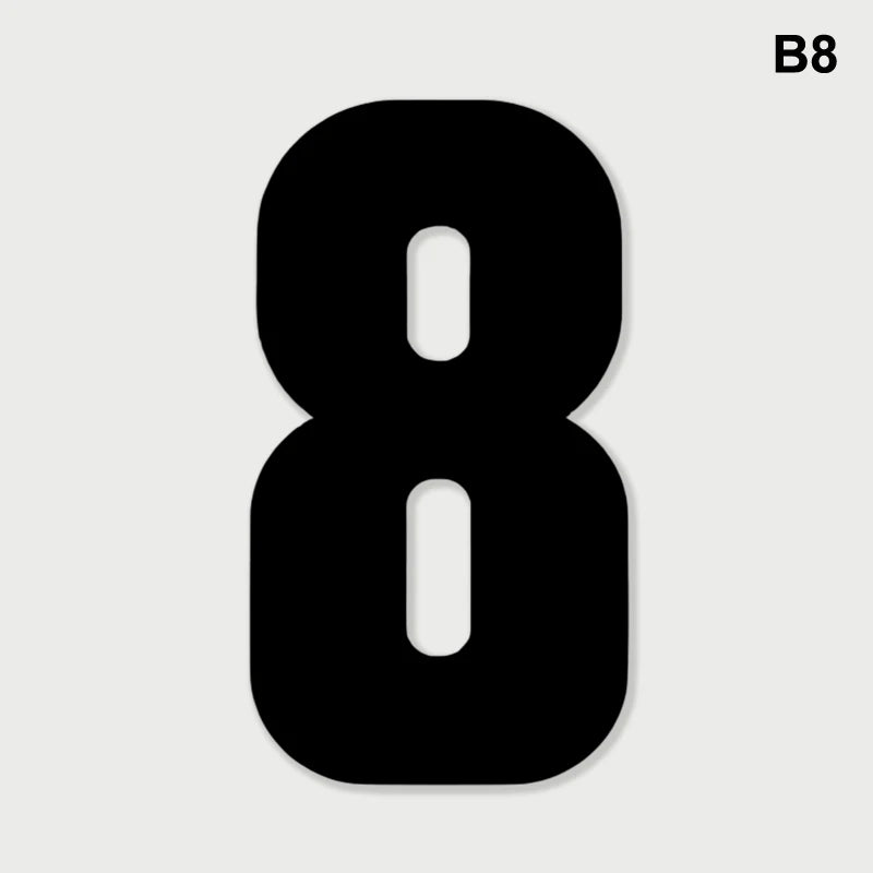 Weatherproof Wheelie Bin Number Stickers – Self-Adhesive PVC