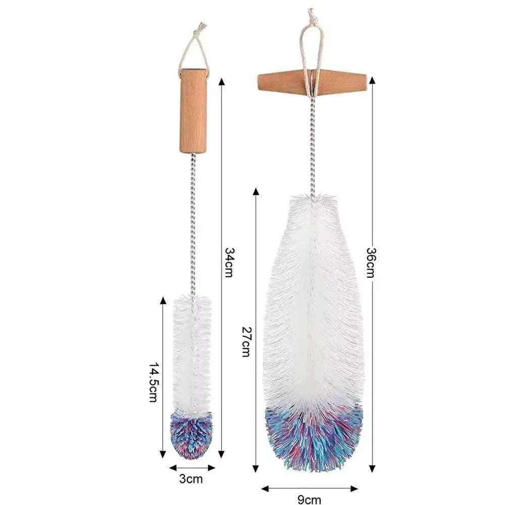 Beechwood Handle Bottle Brush – Glassware & Jar Cleaner