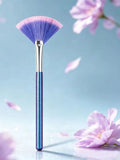 Fan Makeup Brush – Soft Wool Fiber Face Mask Cosmetic Brush Makeup Brush Nixie Blue