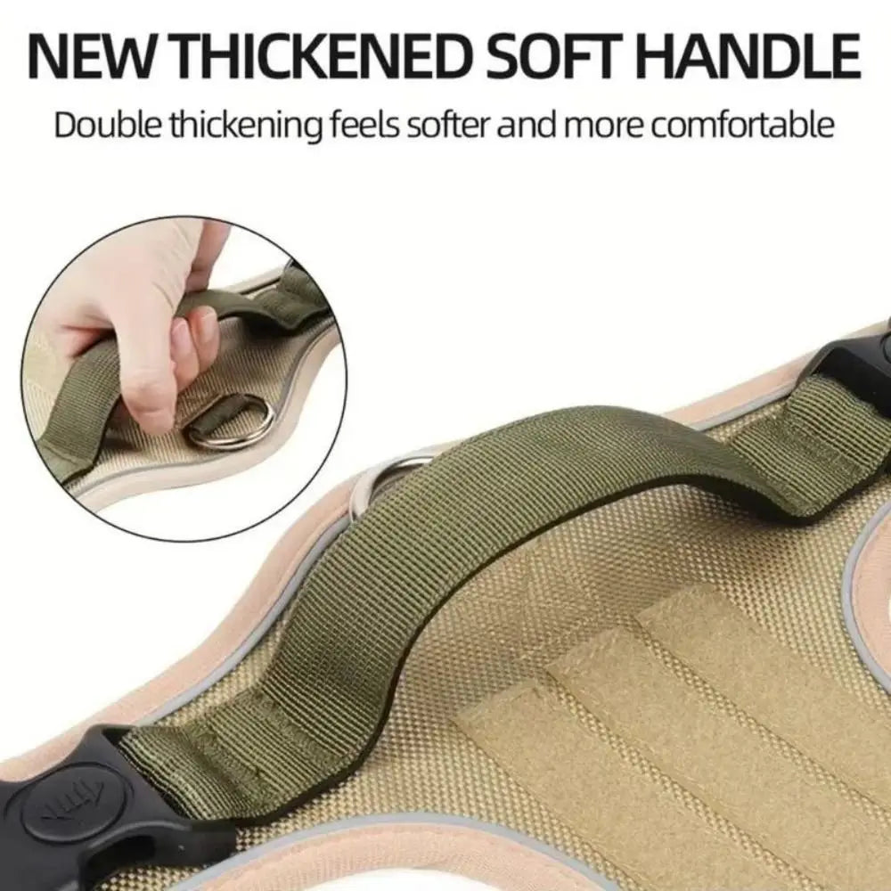 Reflective Dog Harness Vest – Adjustable Anti-Chew Chest Strap