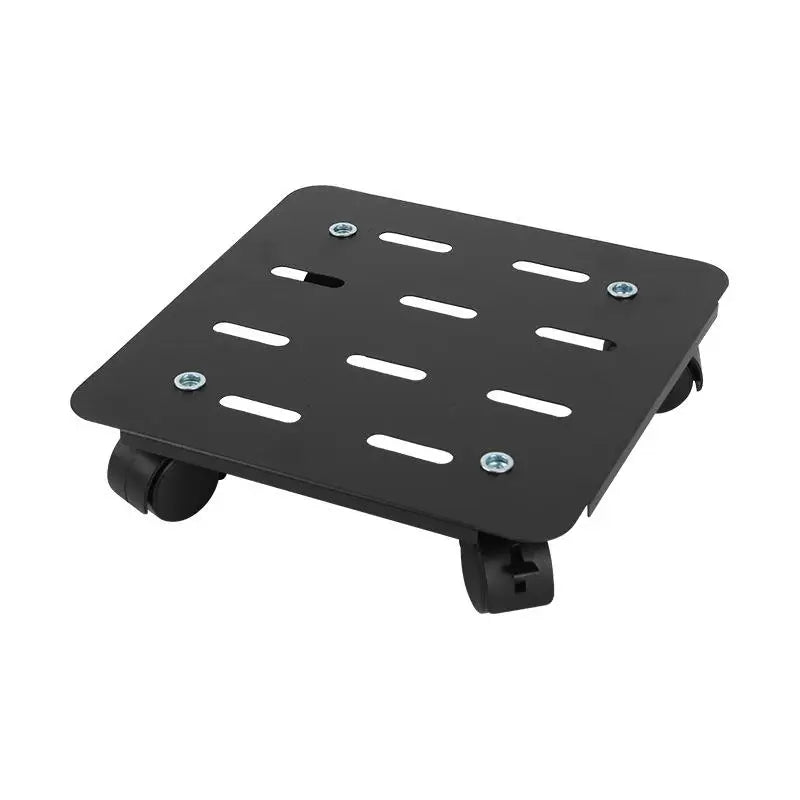 Mobile Plant Pot Tray with Wheels – Heavy Duty Rolling Trolley Plant Pot Trolley Nixie Black