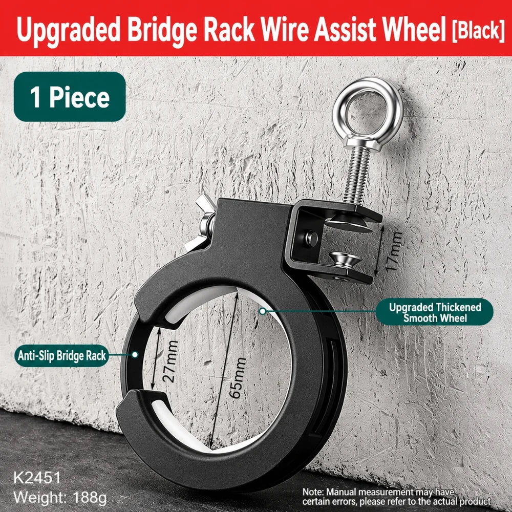 Cable Lay Pulley Wire Guide Wheel Bottom Hung Mount Upgraded