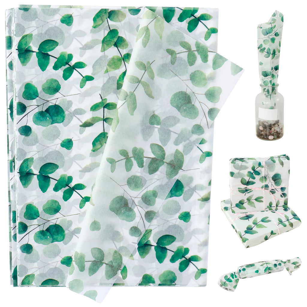 100Pcs Botanical Leaf Tissue Paper 20x14in – Gift Wrapping Sheets